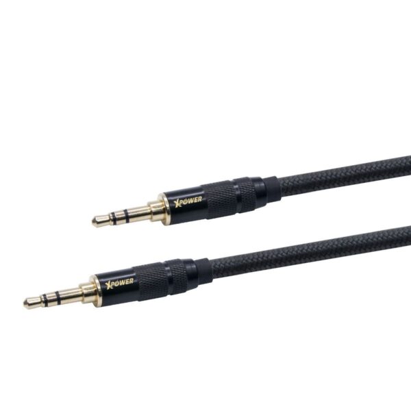 AUX CABLE 1M BLACK XPOWER -0