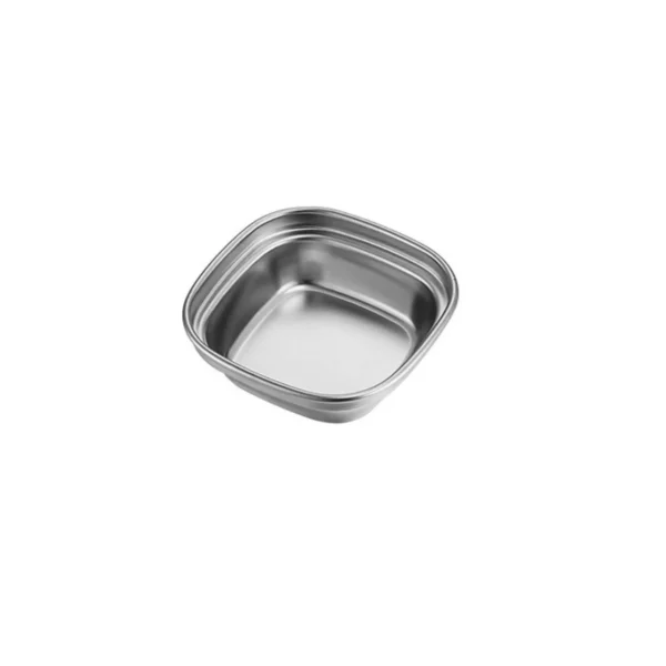 Stainless Steel Small Square Korean Style Plate