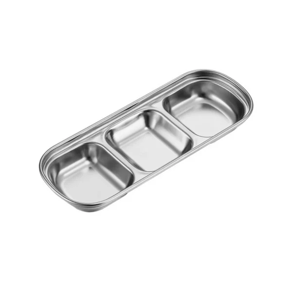 Stainless Steel Small Square Korean Style Plate