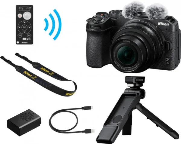 Nikon Camera SLR Z30 Mirror Less 16-50 Lens Kit 20.9MP 4K Vlogger Kit