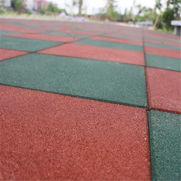 Non-Slip Rubber Flooring Tile - Red - Image 2