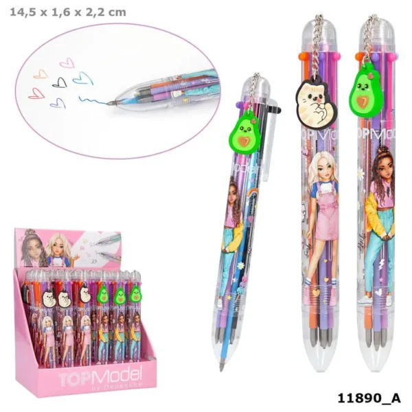 Topmodel Gel Pen With 6 Colors