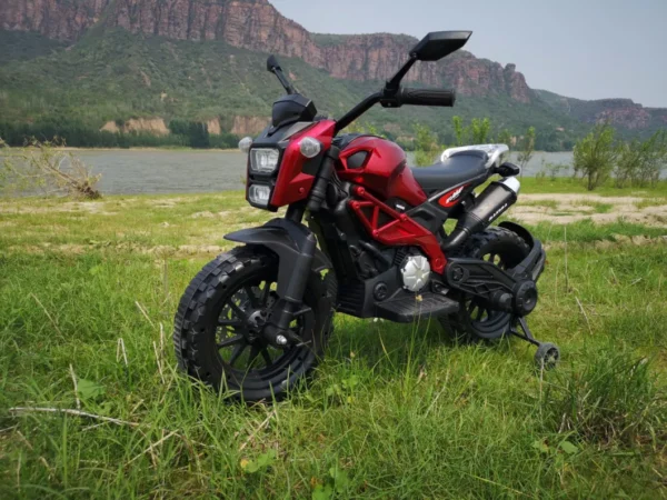 ⁦Kids Electric Bike – Red DLS-01⁩ - الصورة ⁦7⁩
