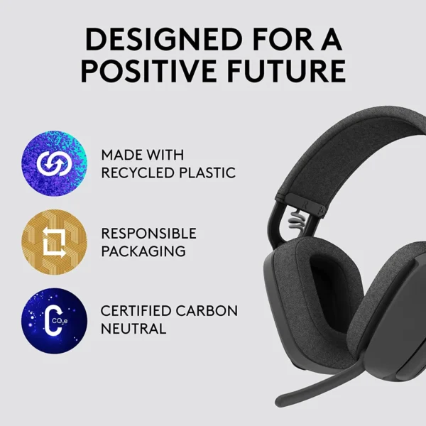 Logitech Zone Vibe 100 Bluetooth Head Set - Black - Image 3