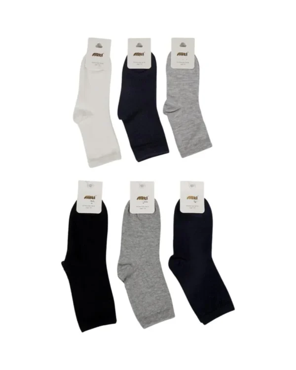 3 Packs Cotton Boy Socks Cotton Rich Socks Sports Socks School socks - 3 packs