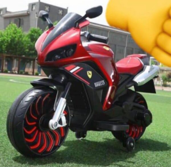 Yamaha R Laser Motorcycle for Kids with 900L Battery - Red - Image 2
