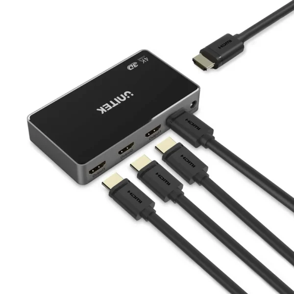 Unitek Adapter HDMI Switch 3 in 1 1.4B Direction 4K 60Hz