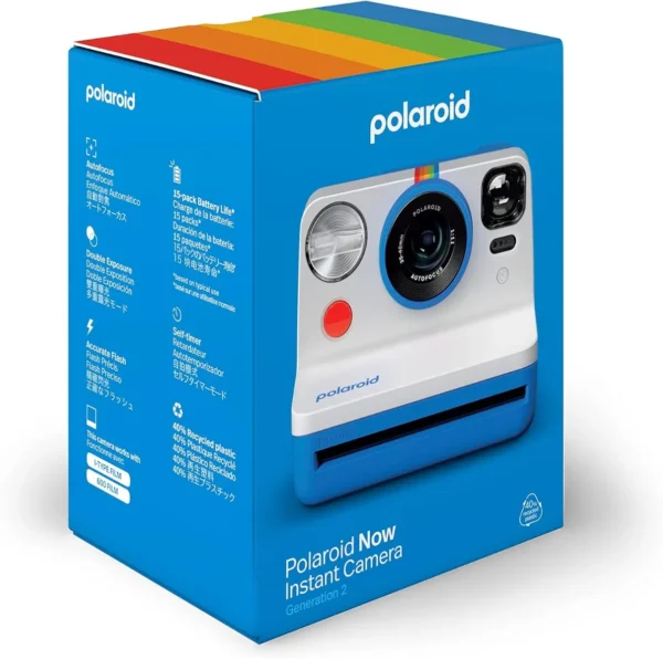 Polaroid Camera Instant Now Generation 2 Autofocus White/Blue - Image 3
