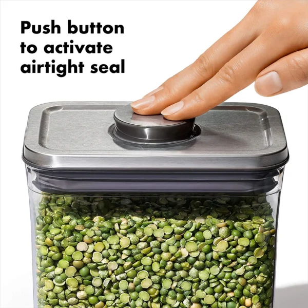⁦OXO STL Pop مستطيل متوسط ​​الحجم 2.7QT 2.6 لتر⁩ - الصورة ⁦3⁩