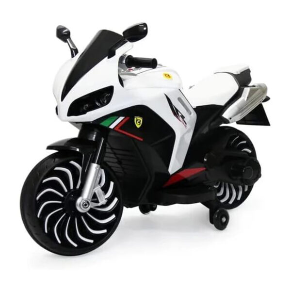 موتوسيكل للأطفال ياماها أر 1 Yamaha R ليزر ببطارية 900L – ابيض