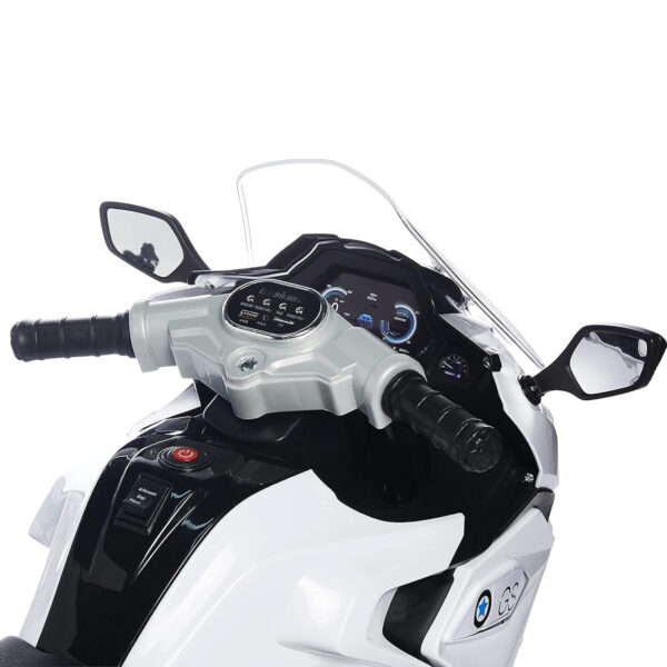 ⁦موتوسيكل كهربائية للأطفال BMW GS 1200 ببطارية – ابيض⁩ - الصورة ⁦3⁩